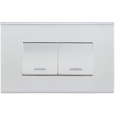 Interruptor doble (9/15) 10 A Gris
