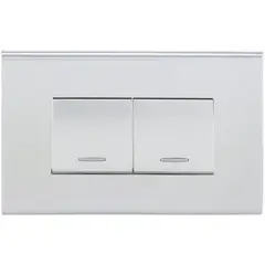 HALUX - Interruptor doble (9/15) 10 A Gris