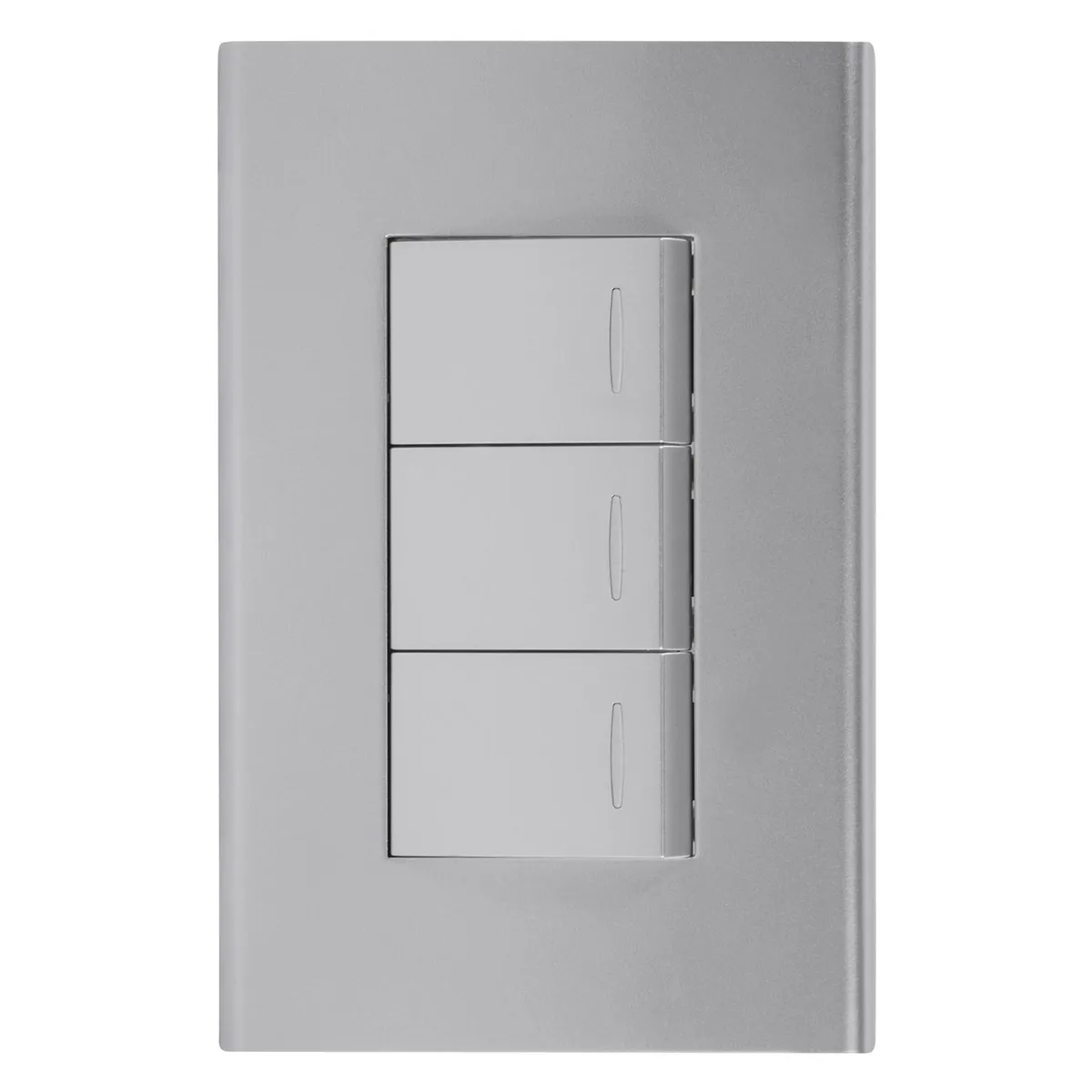 HALUX - Interruptor triple (9/32) 10 A Gris