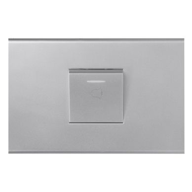 Pulsador timbre 10 A gris