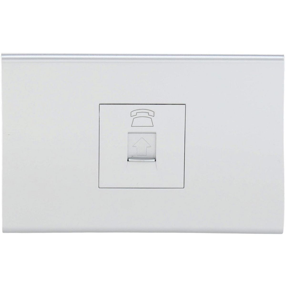 HALUX - Toma telefónica RJ11 10 A gris