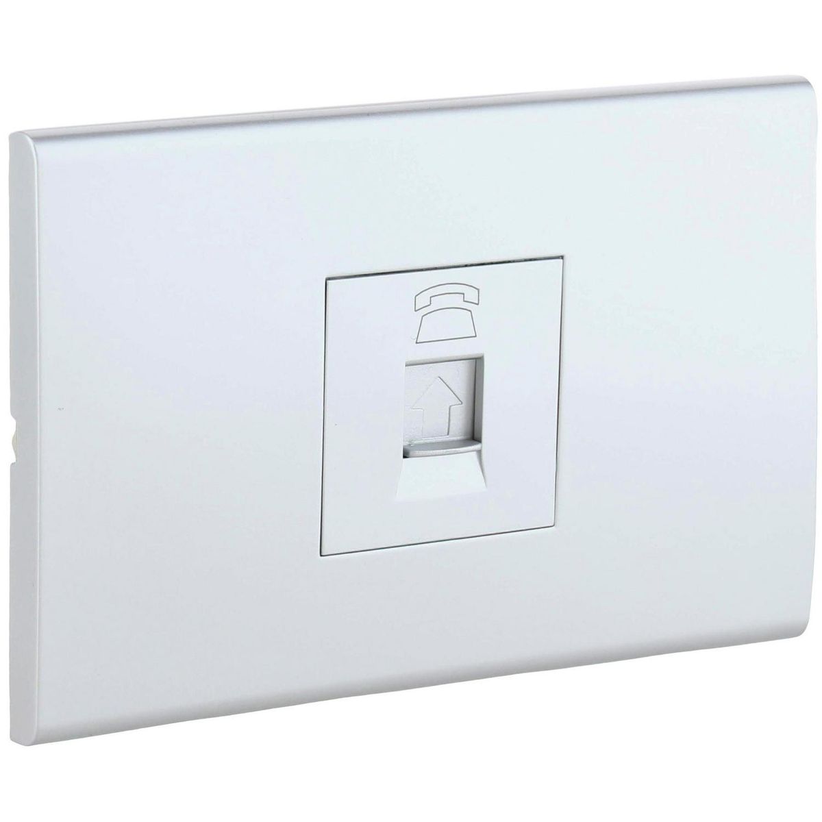 HALUX - Toma telefónica RJ11 10 A gris