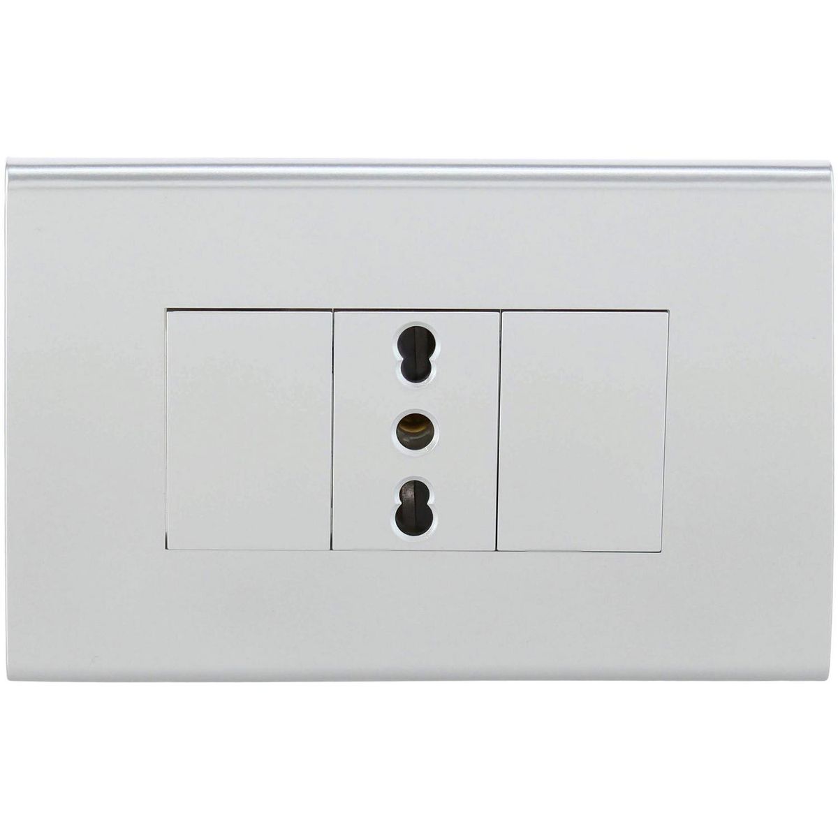 HALUX - Tomacorriente simple 10 A Gris