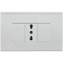 HALUX - Tomacorriente simple 10 A Gris