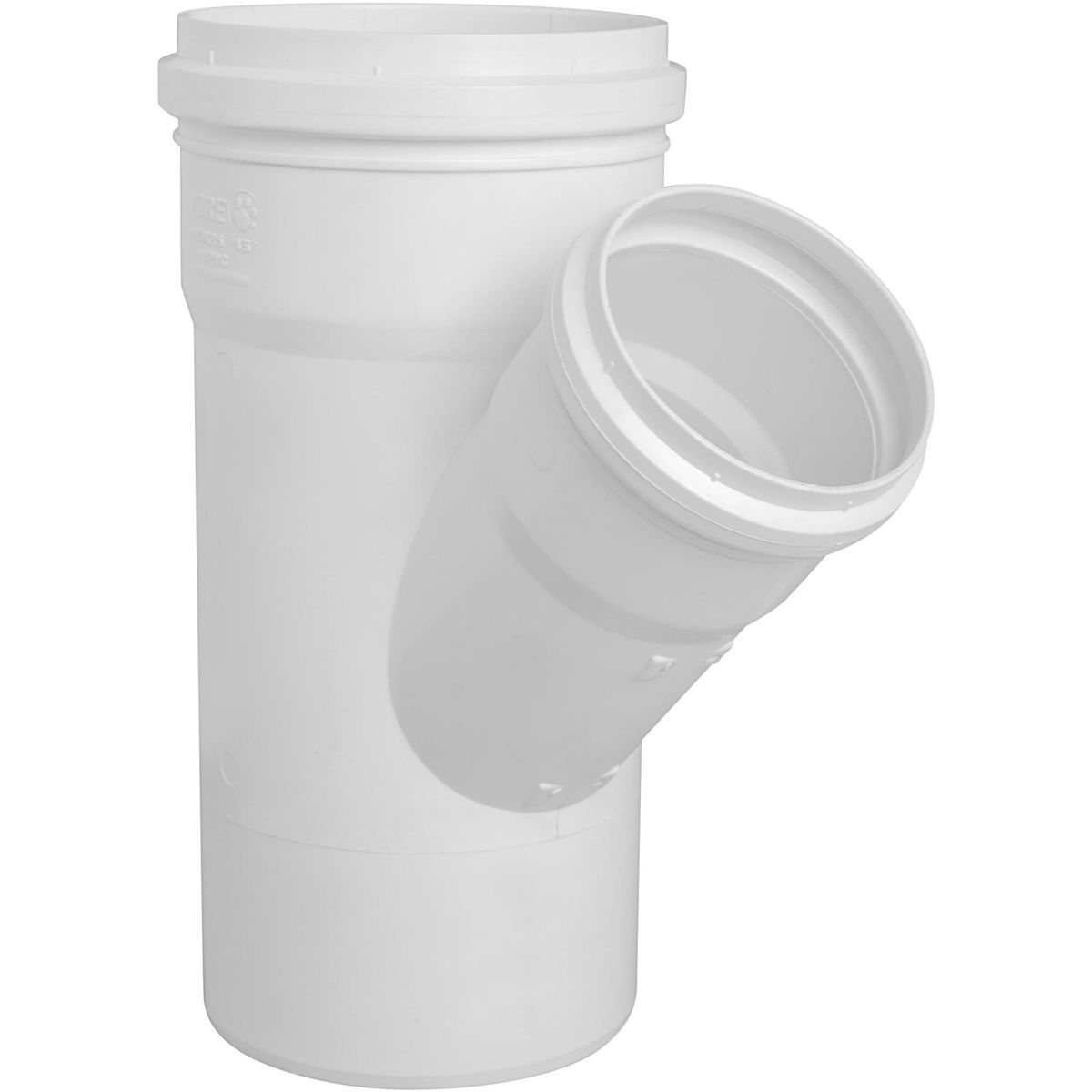 TIGRE - Vee PVC-S Bco c/goma 75mm x 75mm Blanco 1u