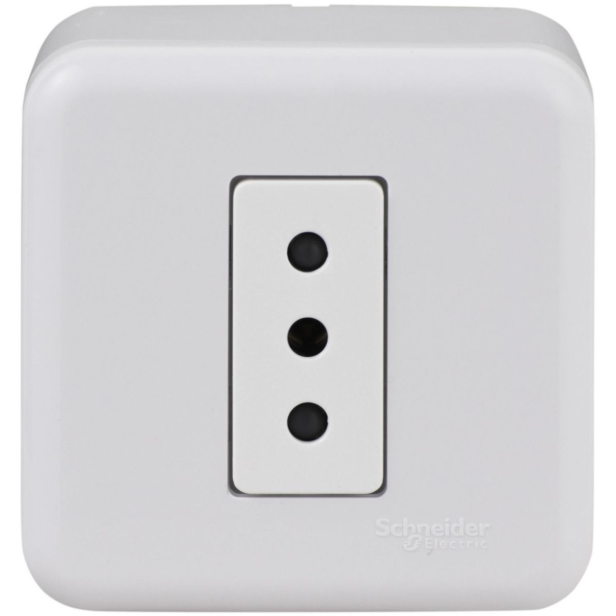 SCHNEIDER ELECTRIC - Tomacorriente Simple 10 A Blanco