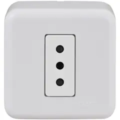 SCHNEIDER ELECTRIC - Tomacorriente simple de sobreponer 10 A Genesis