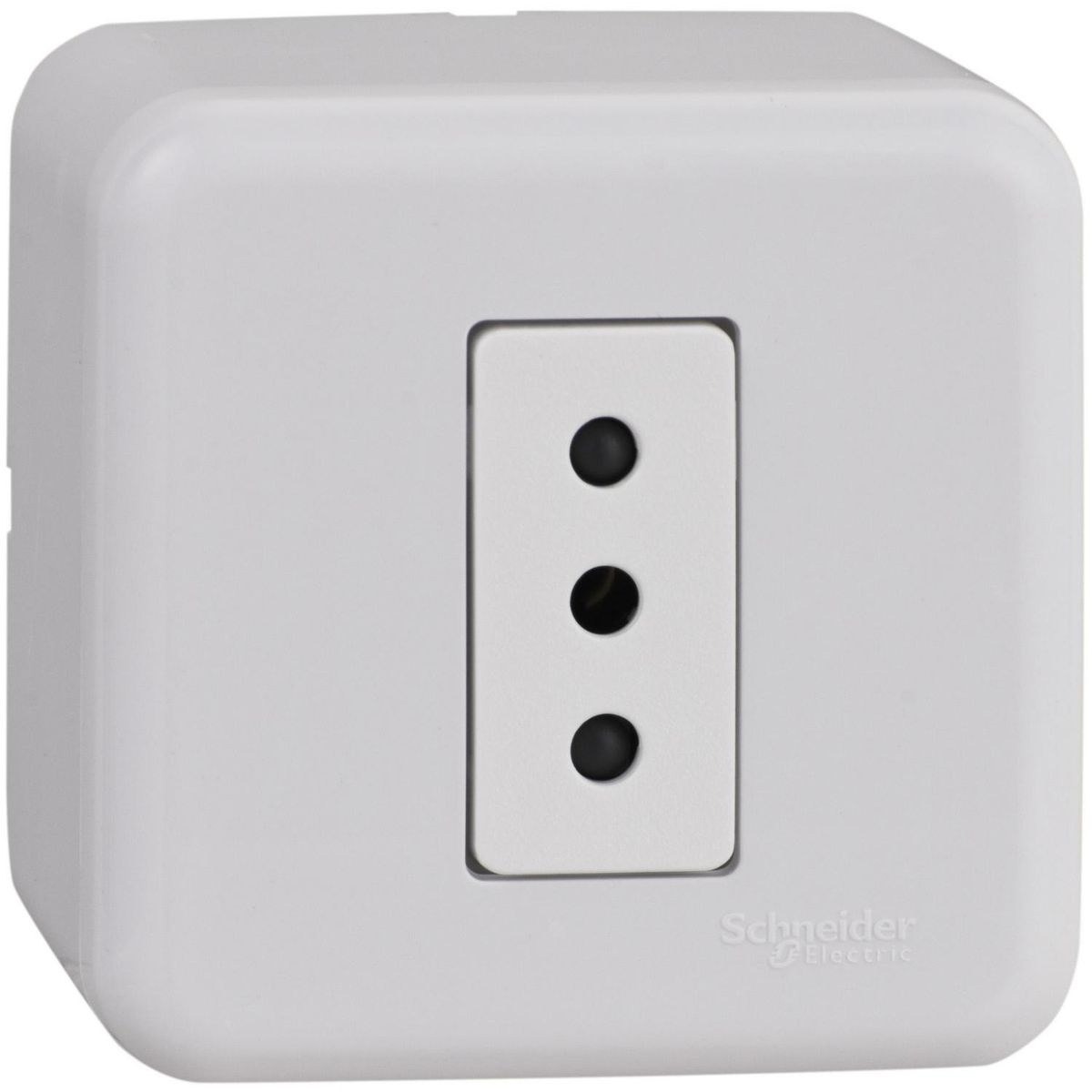 SCHNEIDER ELECTRIC - Tomacorriente Simple 10 A Blanco