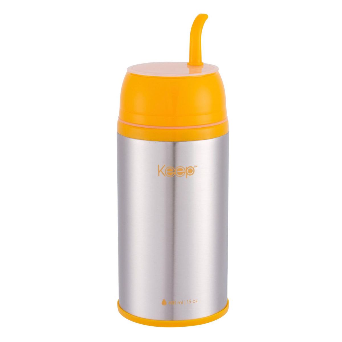 KEEP - Termo Matero 400 ml Plateado/amarillo