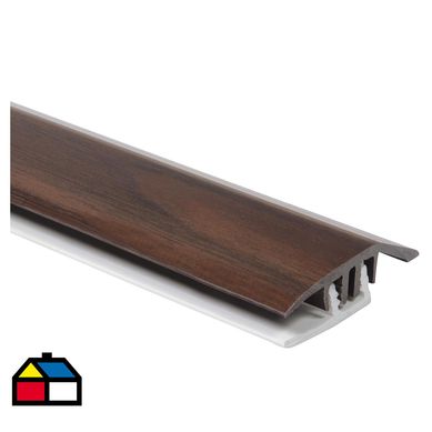 Cubrejunta Desnivel Pro Roble Oscuro 1 mt