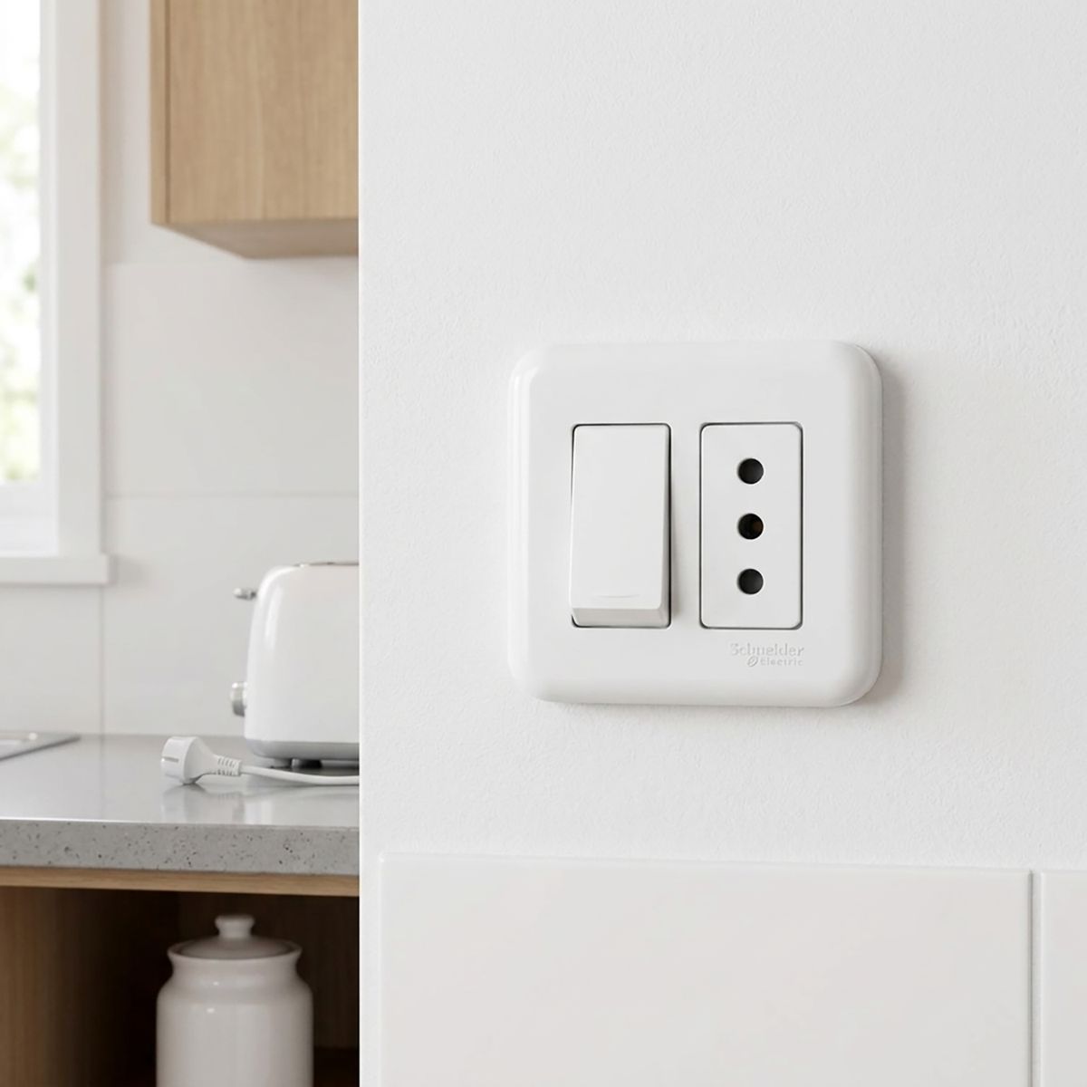 Interruptor simple 9/12 16 A blanco, marca SCHNEIDER ELECTRIC - Foto 2
