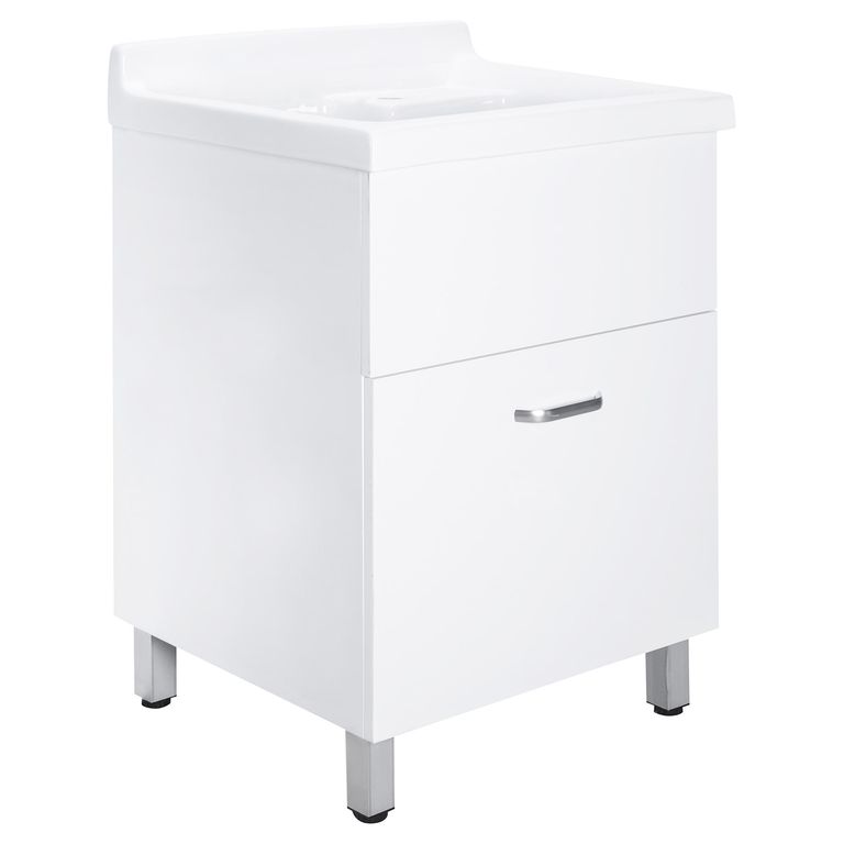 Lavadero Forma Rectangular Melamina 55x85x59 cm Blanco