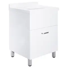 JUST HOME COLLECTION - Lavadero Forma Rectangular Melamina 55x85x59 cm Blanco