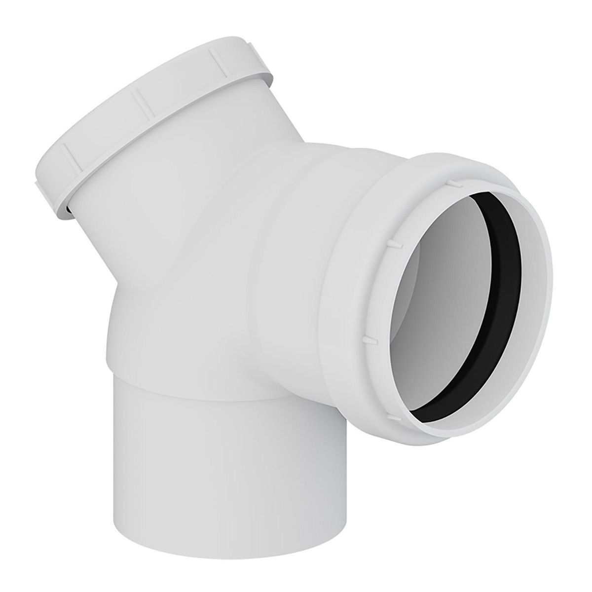 TIGRE - Codo Reg 87,5o PVC-S Bco c/goma 110mm Blanco 1u