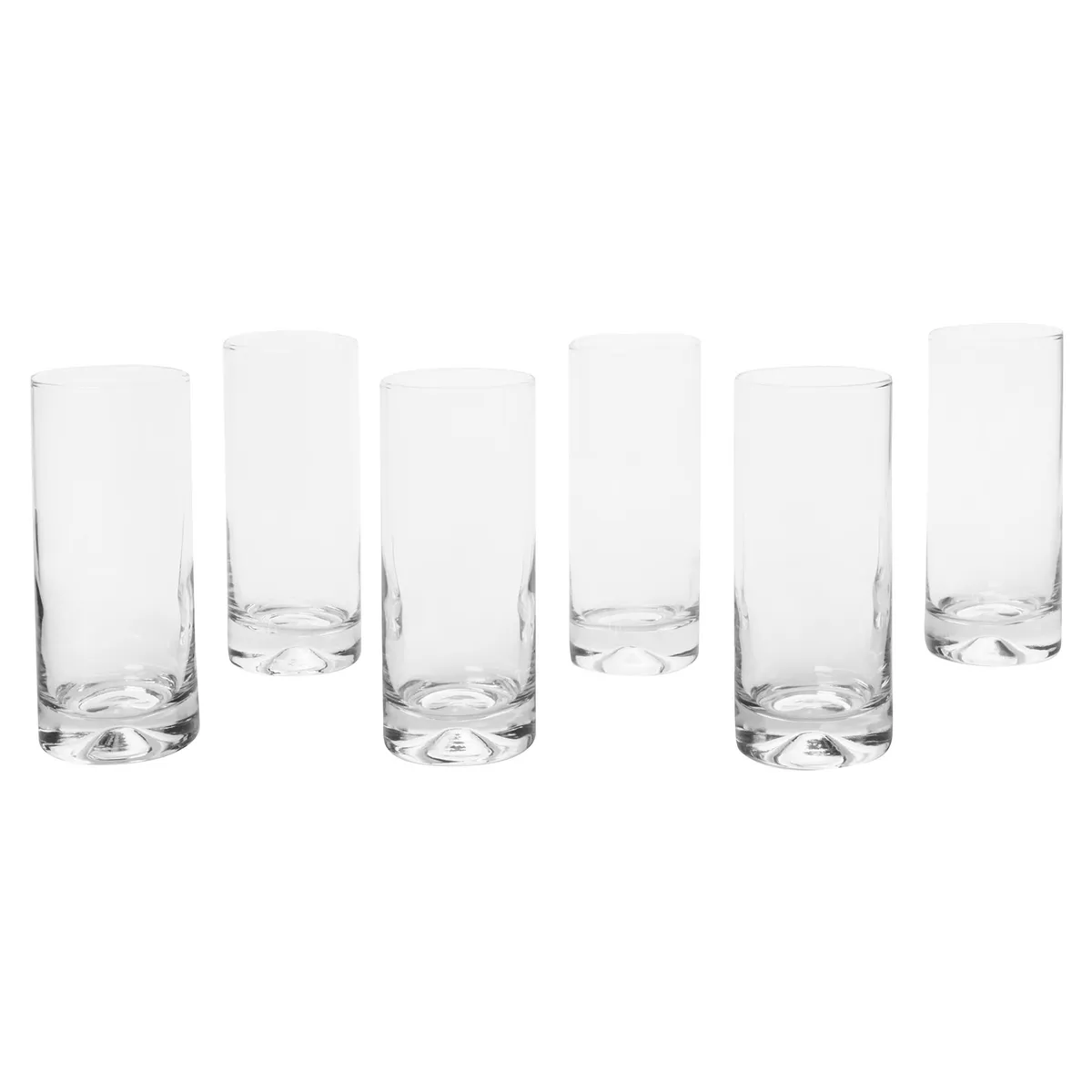 CRISTAR - Set 6 Vasos Alto de Vidrio 450 ml Transparente