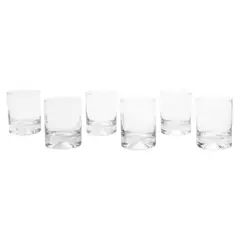 CRISTAR - Set de vasos bajos de vidrio 6 unidades