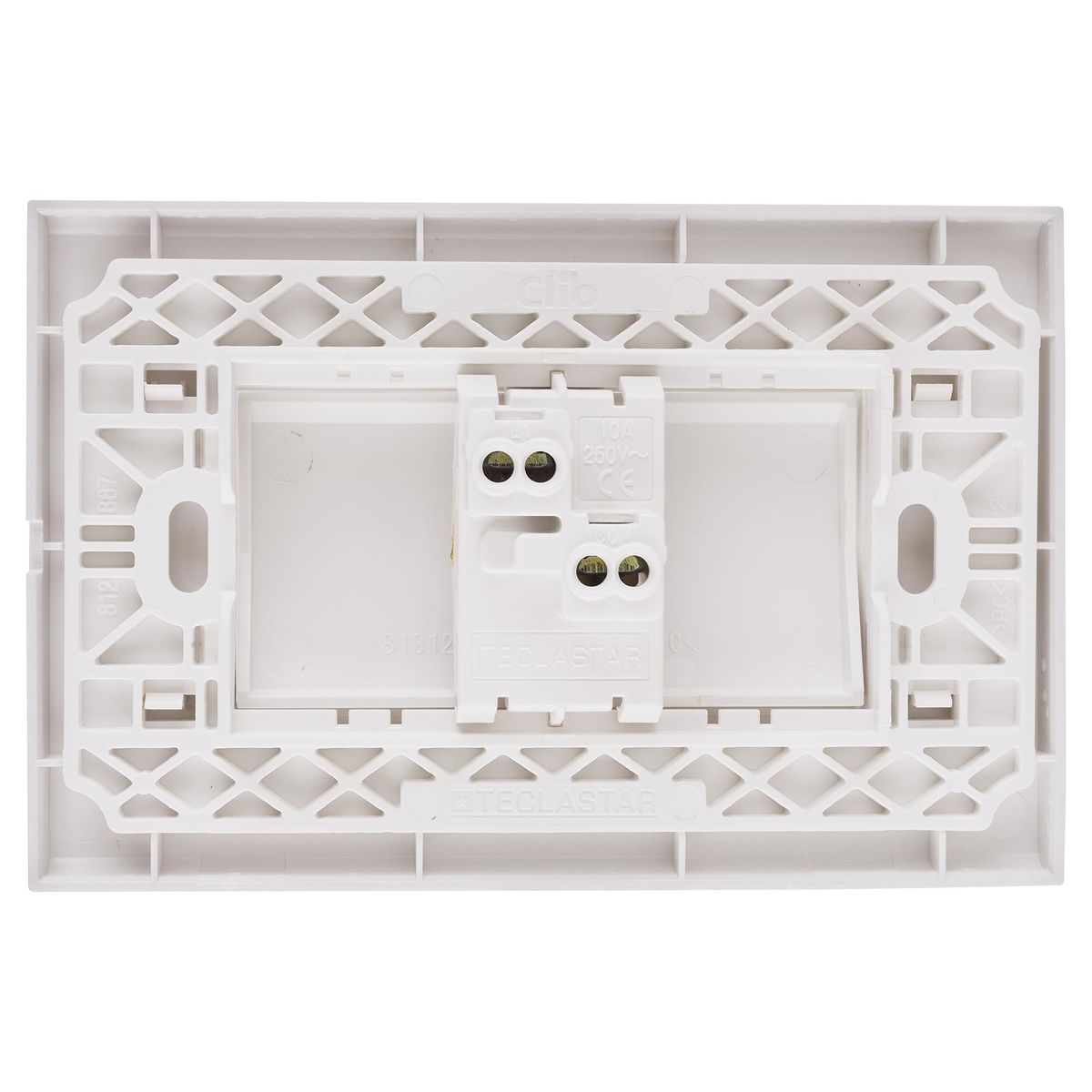 HALUX - Interruptor simple (9/12) 10 A Blanco