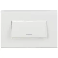 HALUX - Interruptor conmutador (9/24) 10 A Blanco