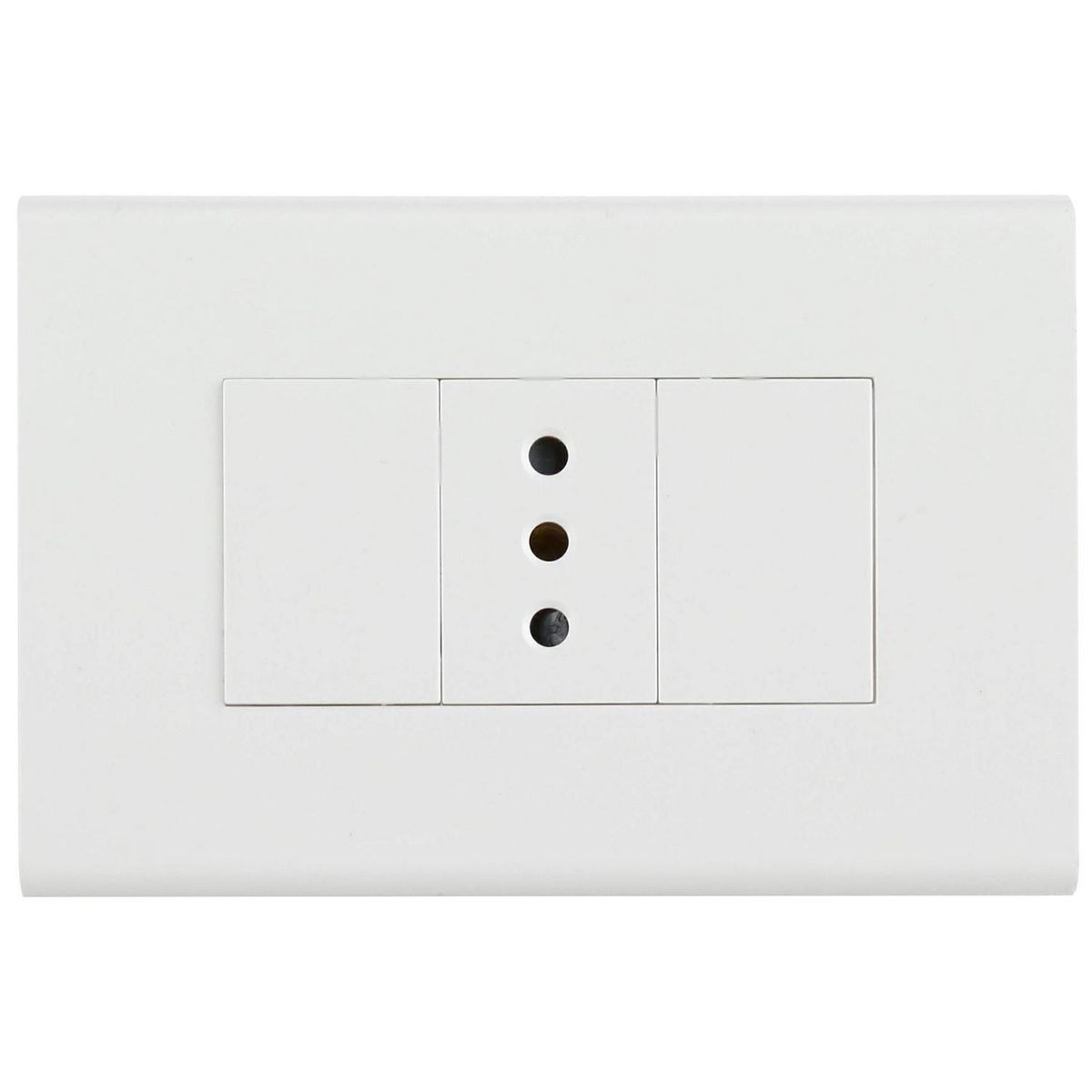 HALUX - Tomacorriente simple 10 A Blanco