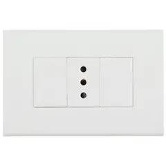 HALUX - Tomacorriente simple 10 A Blanco