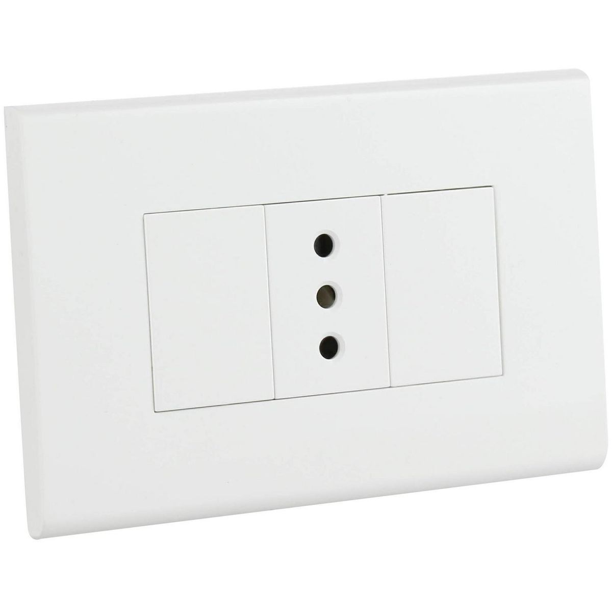 HALUX - Tomacorriente simple 10 A Blanco