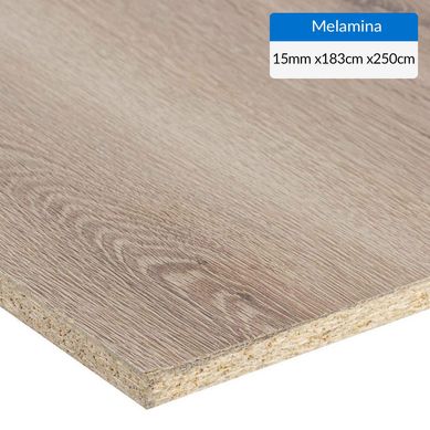 Melamina Roble Cava 15 mm 183x250 cm