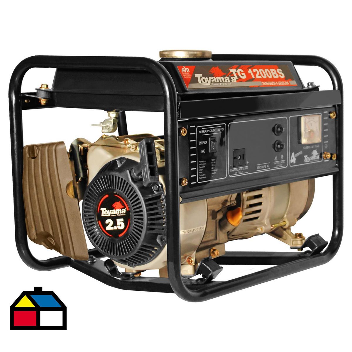 TOYAMA - Generador Eléctrico a Gasolina Partida Manual 1050 W 5.5 l