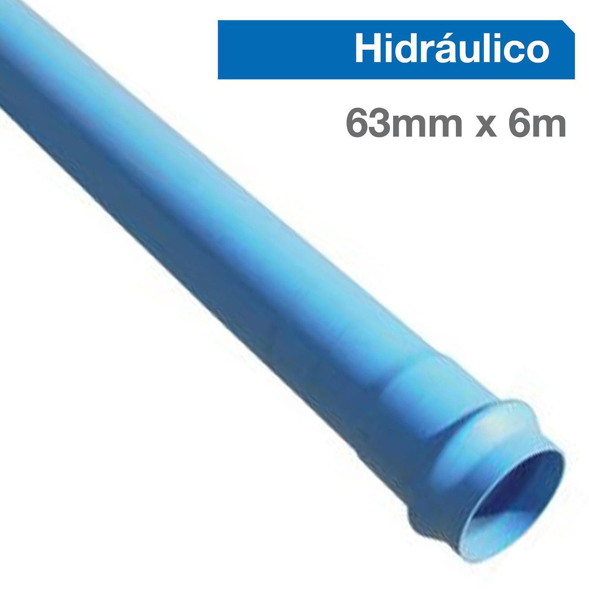 VINILIT - Tubo PN-6 con Goma PVC Agua 63 mmx6 m
