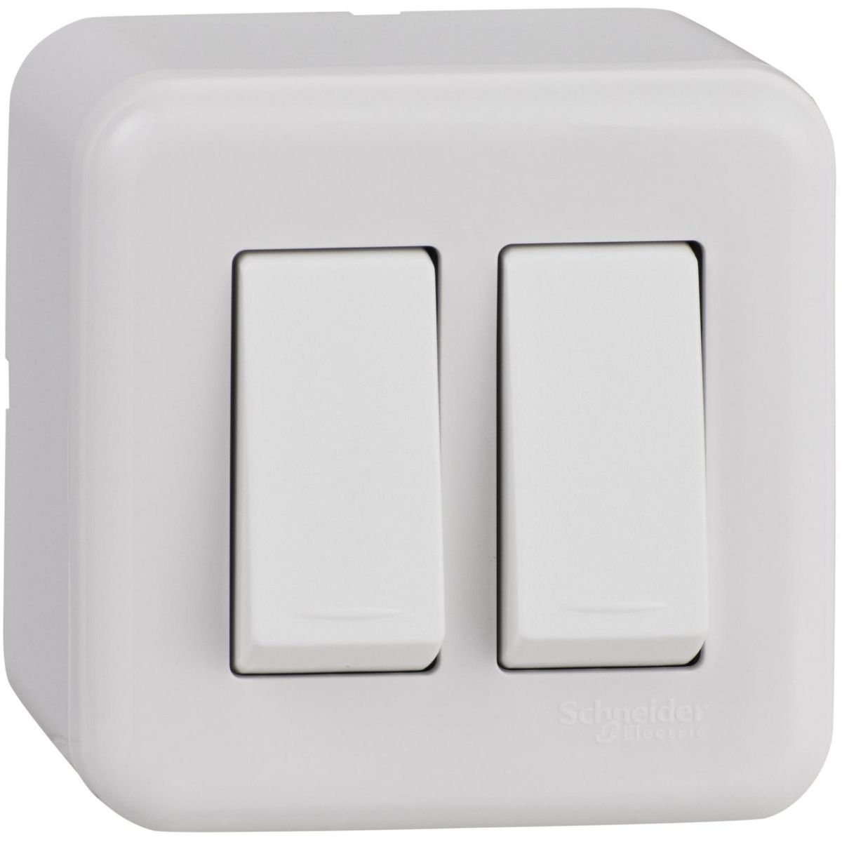 SCHNEIDER ELECTRIC - Interruptor doble 9/15 16 A Genesis blanco