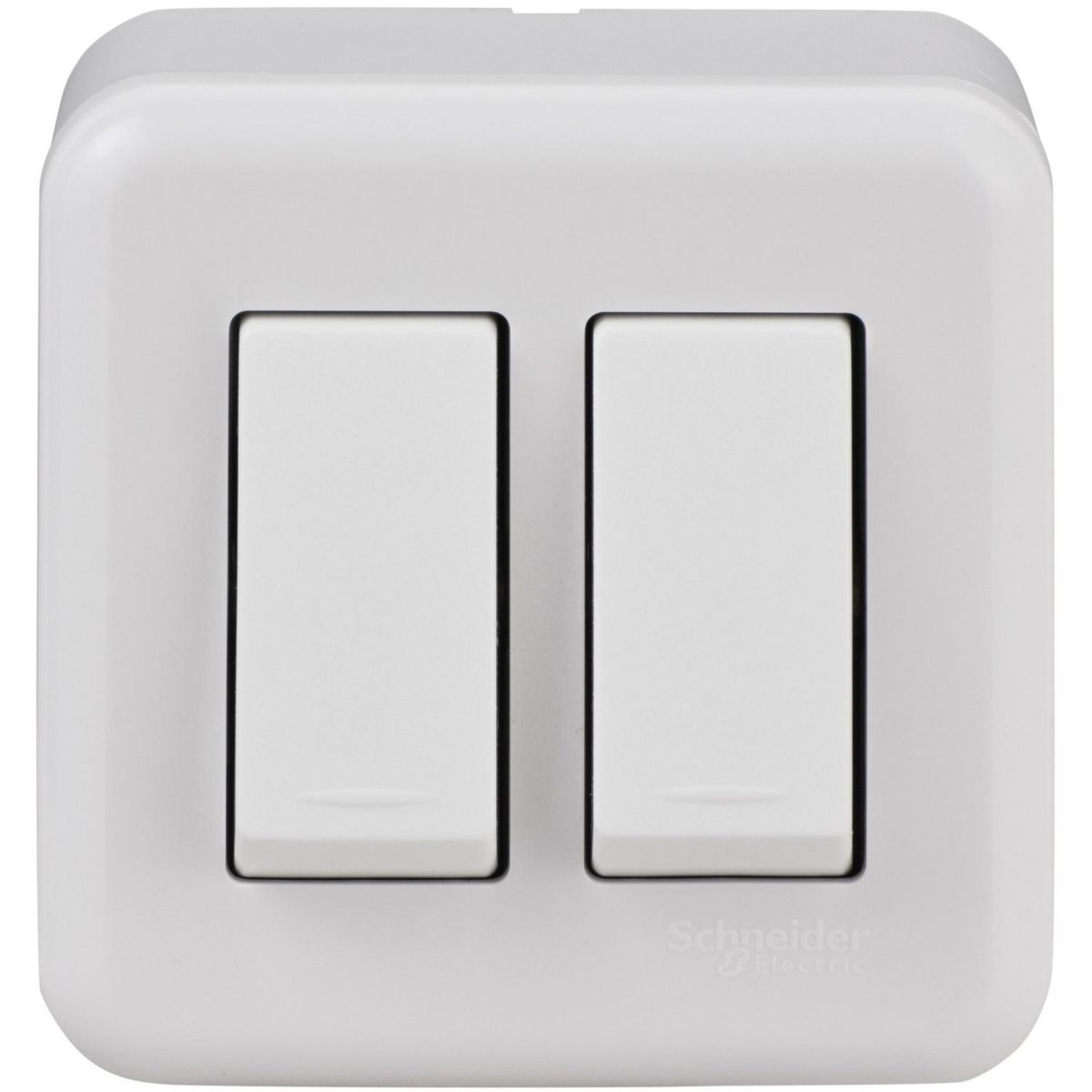 SCHNEIDER ELECTRIC - Interruptor doble 9/15 16 A Genesis blanco