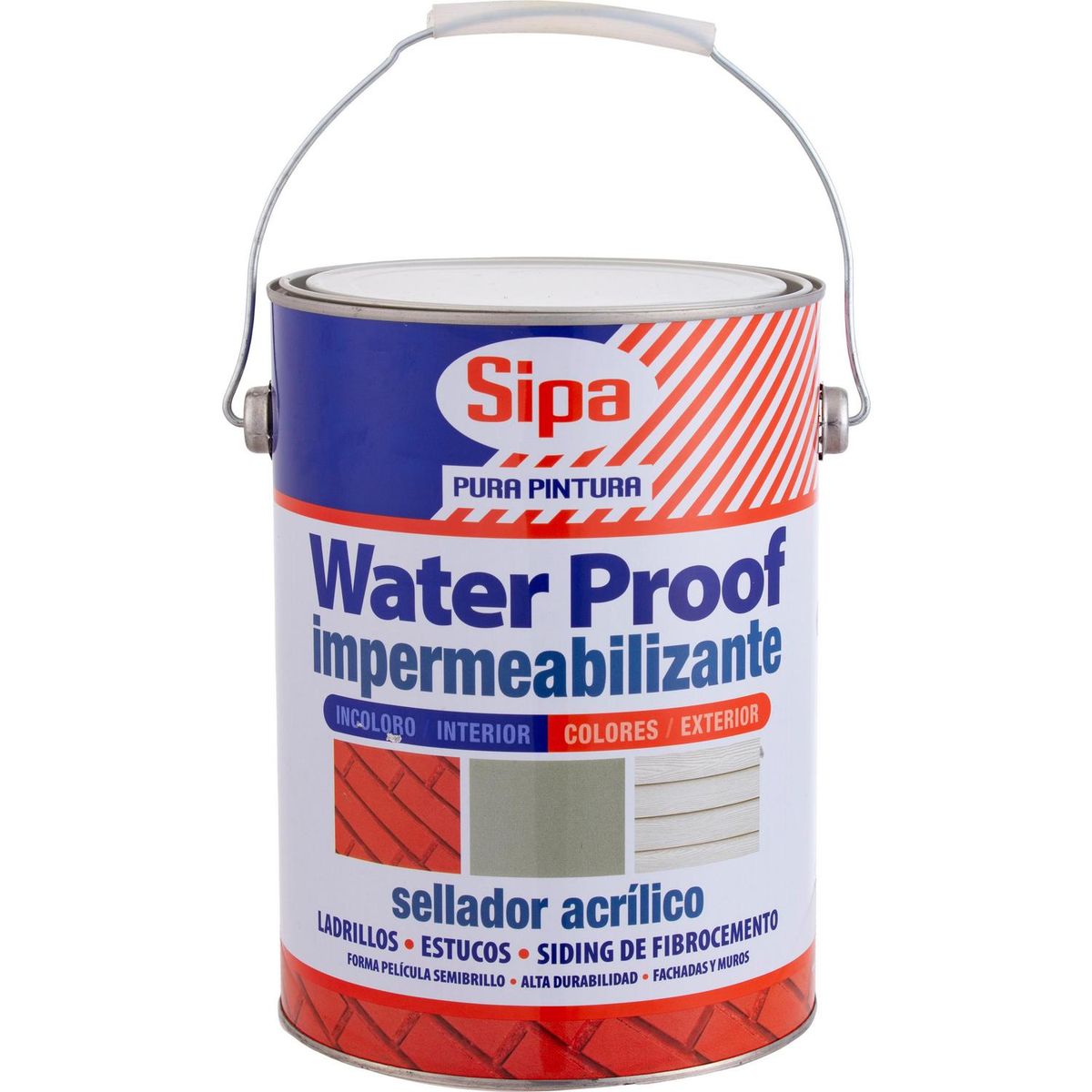 SIPA - Sellador Acrílico Lata 1 galón(es) Mate Ladrillo