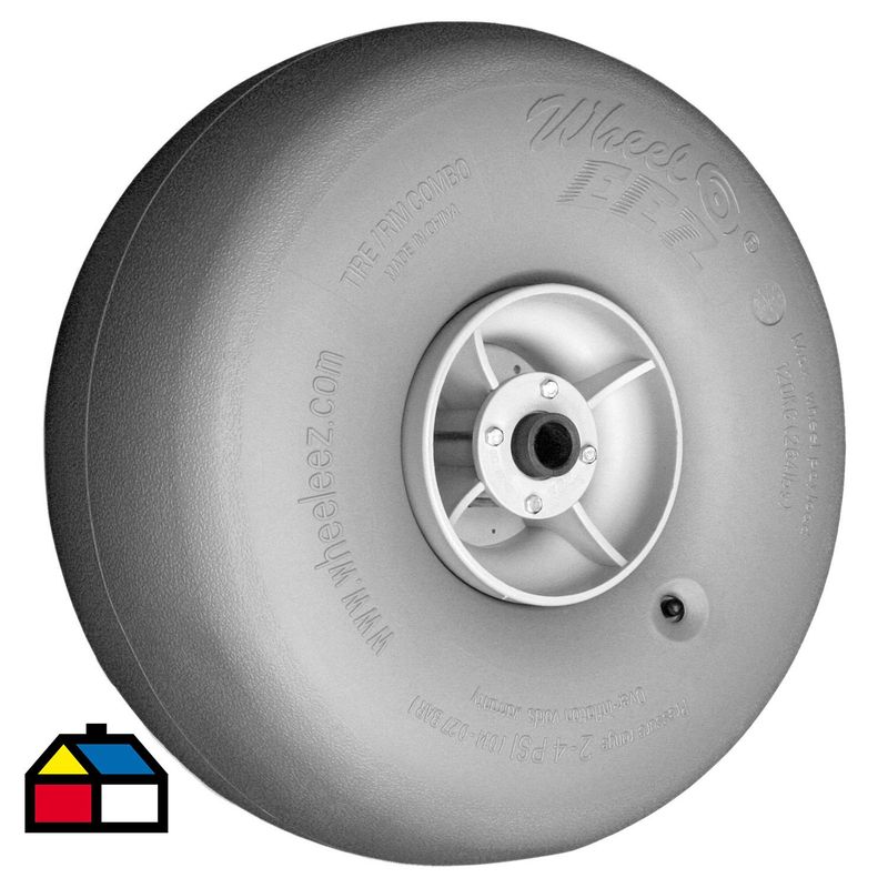 WHEELEEZ - Rueda globo poliuterano 120 kg 2 unidades