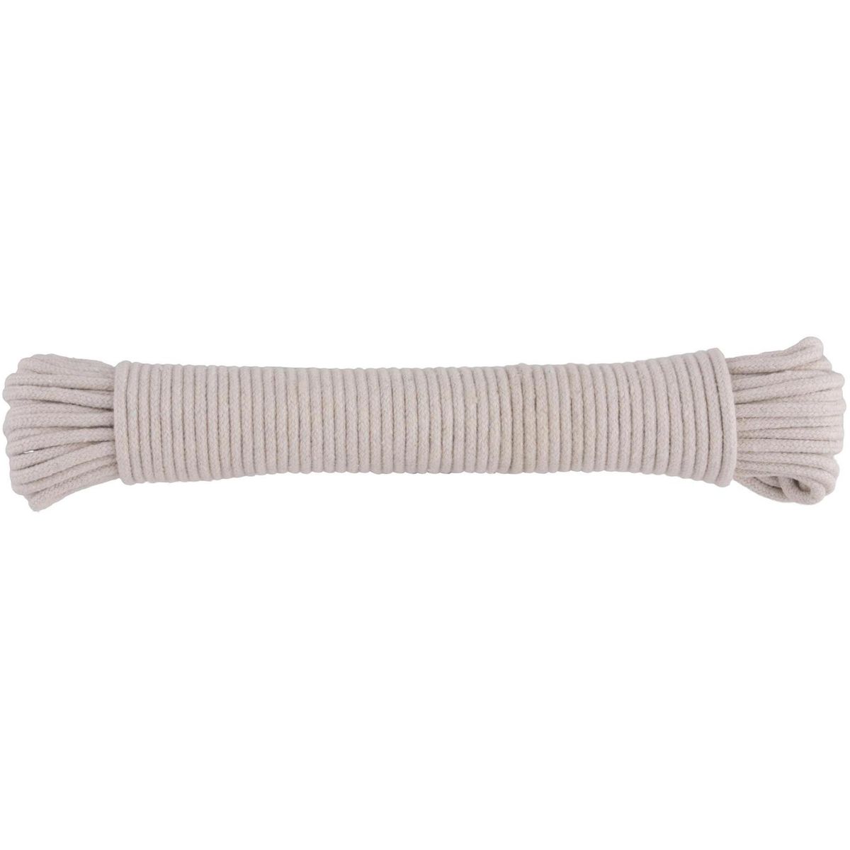 FIXSER - Cuerda Algodón Trenzado 2.5 mm 15 m Blanco