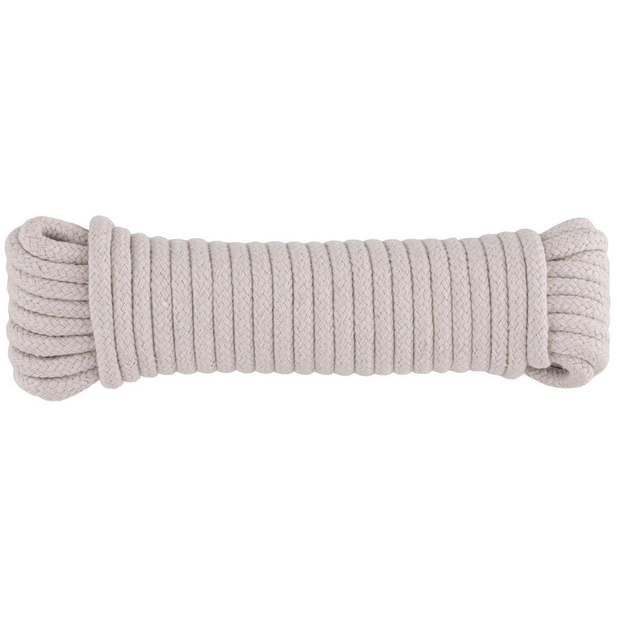 FIXSER - Cuerda Algodón Trenzado 6 mm 10 m Blanco