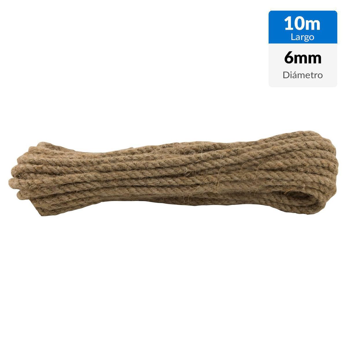 FIXSER - Cordel Yute 6 mm 10 m Natural