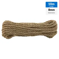 FIXSER - Cordel Yute 8 mm 10 m Natural