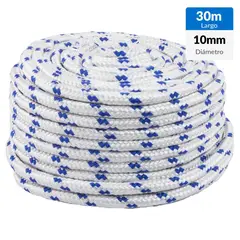 FIXSER - Cuerda de polipropileno trenzado 10 mm x 30 m