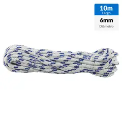 FIXSER - Cuerda de polipropileno trenzado 6 mm x10 m