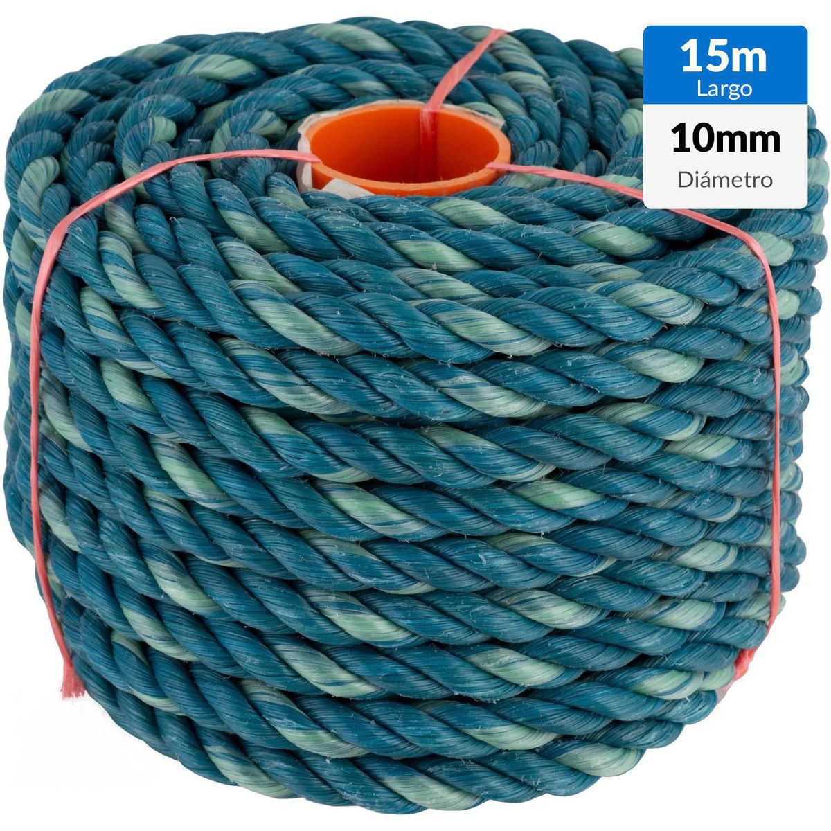 FIXSER - Cuerda Polysteel Torcido 10 mm 15 m Azul