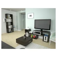 Combo mesa de centro + rack de TV + biblioteca