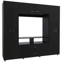 Clóset Racks Tv 46 "" 6 Puerta(s) 2 Cajón(es) 3 Repisa(s) 198.4x180x49.5 cm