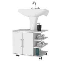 Botiquín Baño con Lavamanos 55x50x41.4 cm Blanco