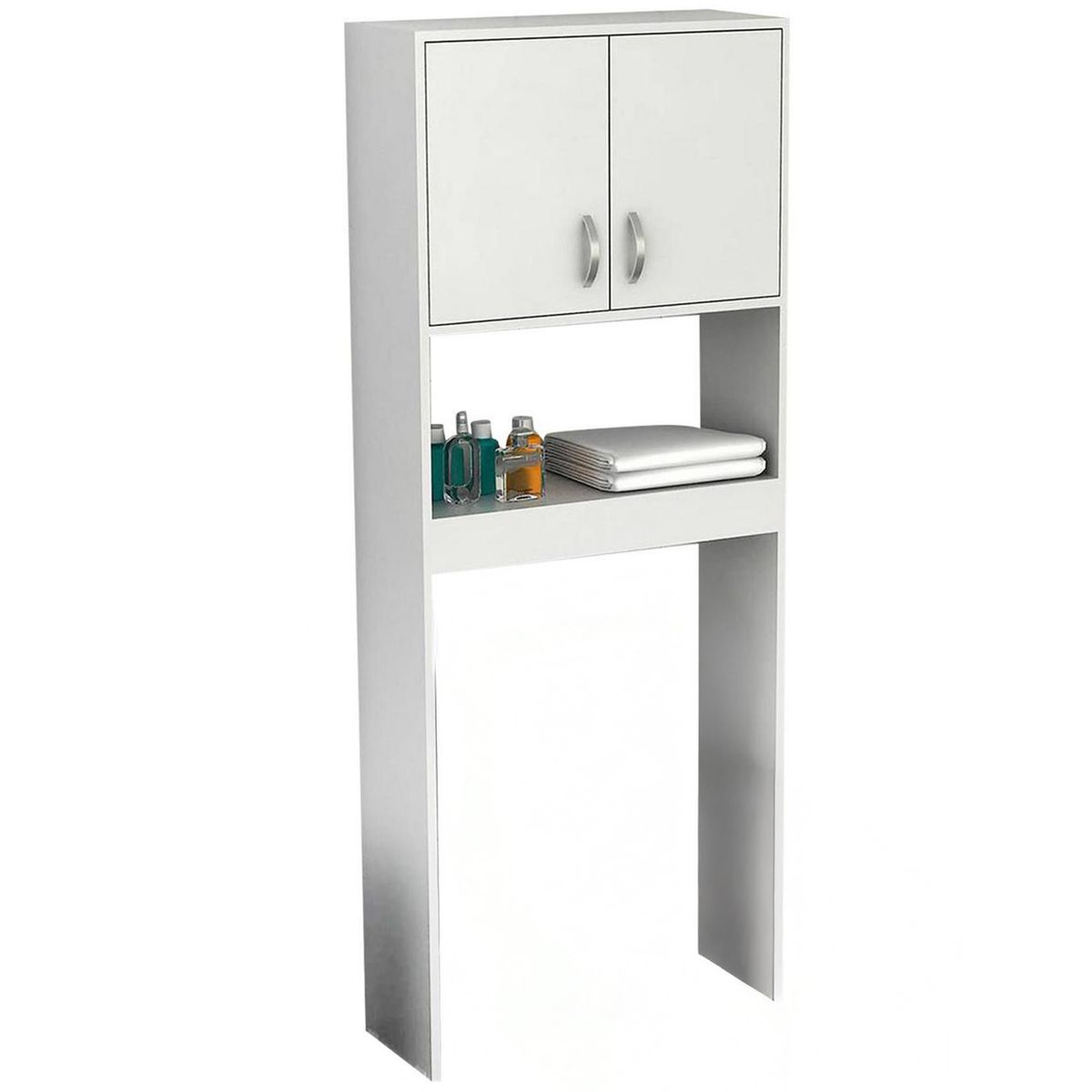 TUHOME - Mueble para baño 25x63x160 cm blanco