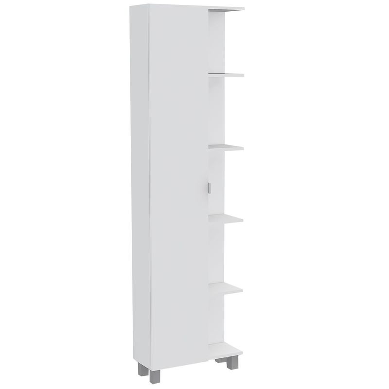 TUHOME - Estante Bath Melamina 7 Nivel(es) 52x178x21.5 cm Blanco