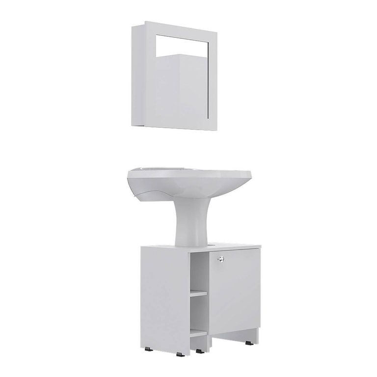 Botiquín Para Baño con Lavamanos Blanco