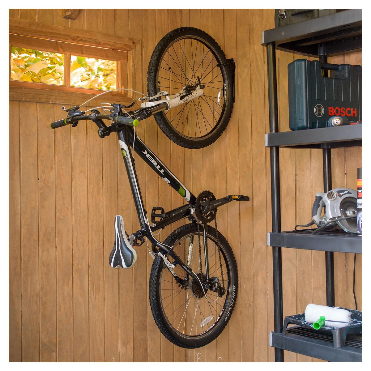 BULL - Soporte Mural Bicicleta Bull Fierro Negro 20 Kg Resistente