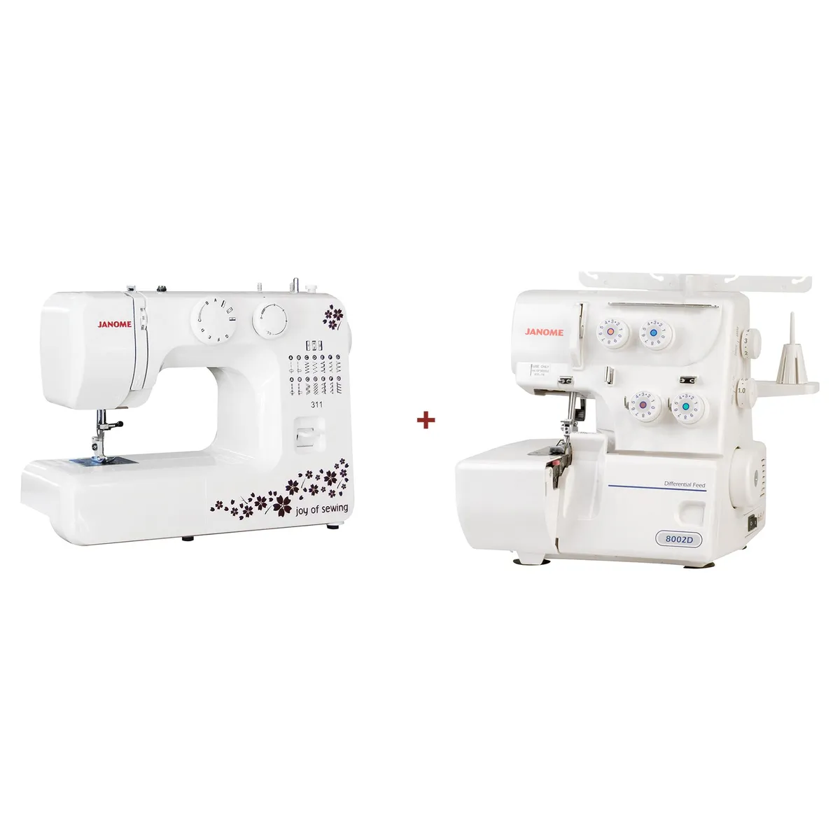 JANOME - Combo máquinas de coser eléctricas