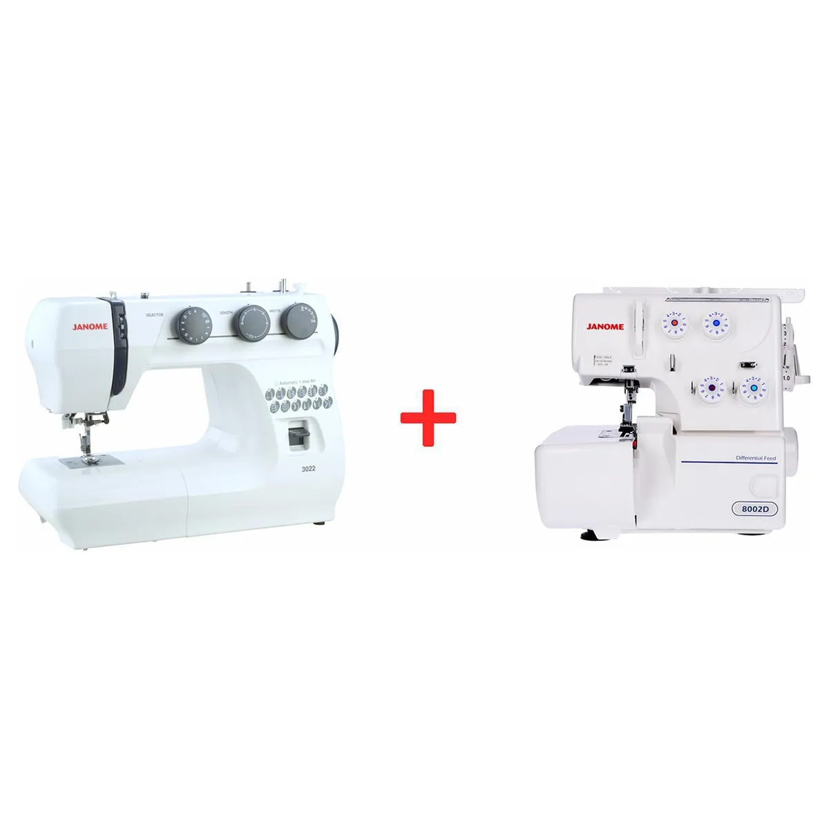 JANOME - Combo máquinas de coser eléctricas
