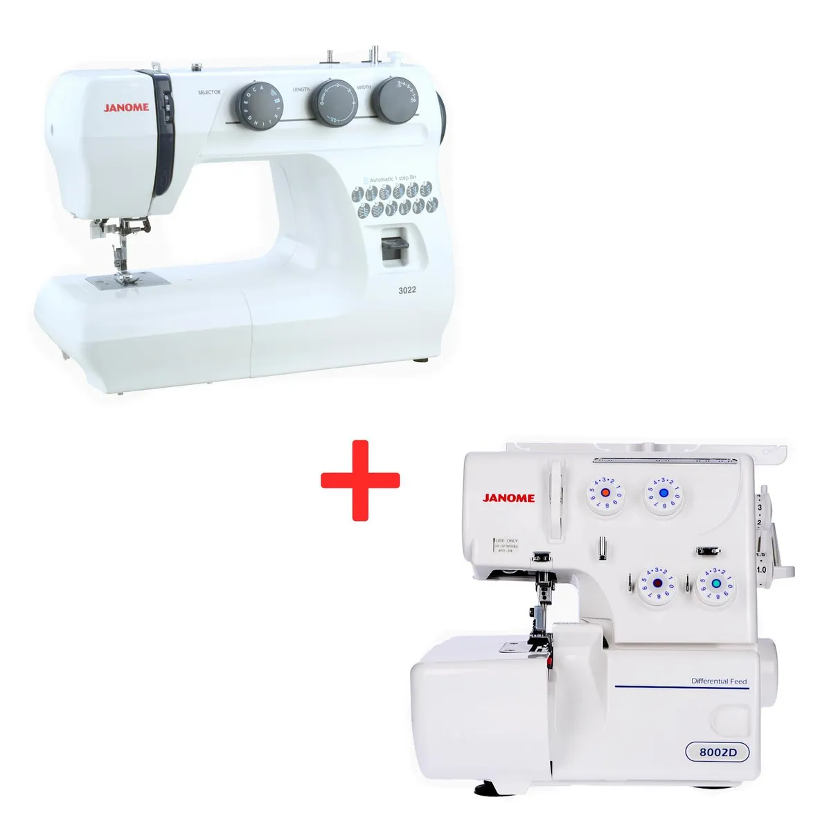 JANOME - Combo máquinas de coser eléctricas