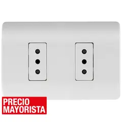 SCHNEIDER ELECTRIC - Tomacorriente doble 10 A Blanco Genesis